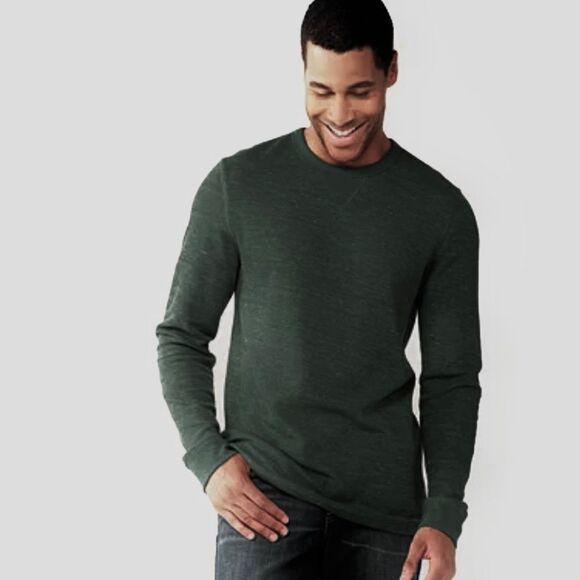 Sonoma men’s waffle knit thermal crew long sleeve top size medium - Picture 1 of 6